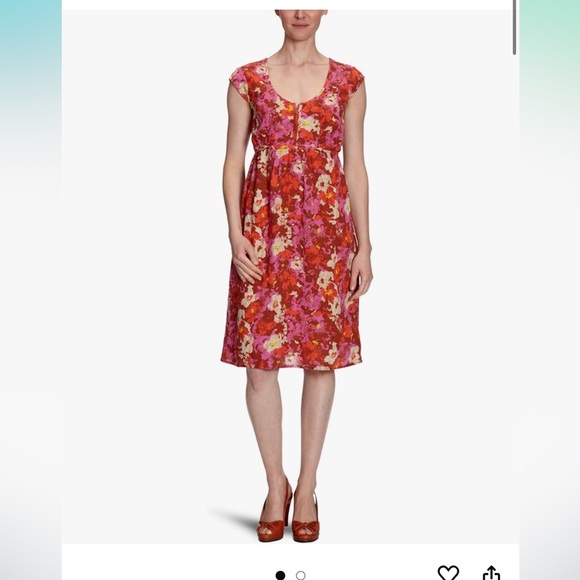 NWT Eddie  Bauer Women's Floral Dress Sz 4 - Picture 4 of 14